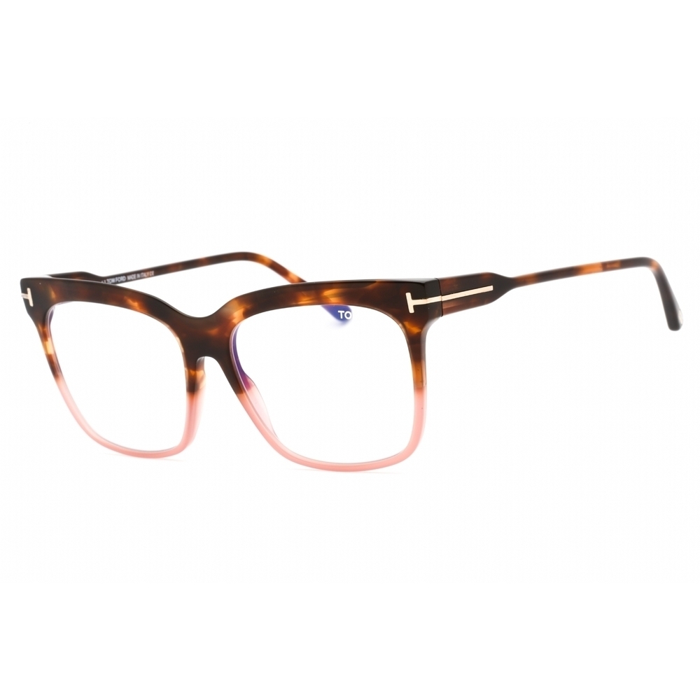 NWT Tom Ford FT5768 Coloured Havana Rectangle 54mm Eyeglasses
